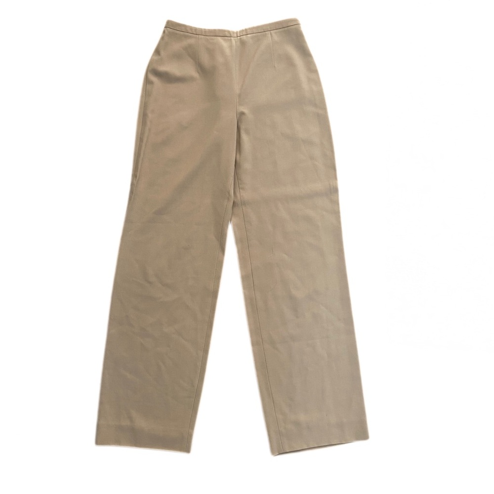 Vintage Giorgio Armani Wool Trousers Size 42 High Waist Beige Tan Dress Pants